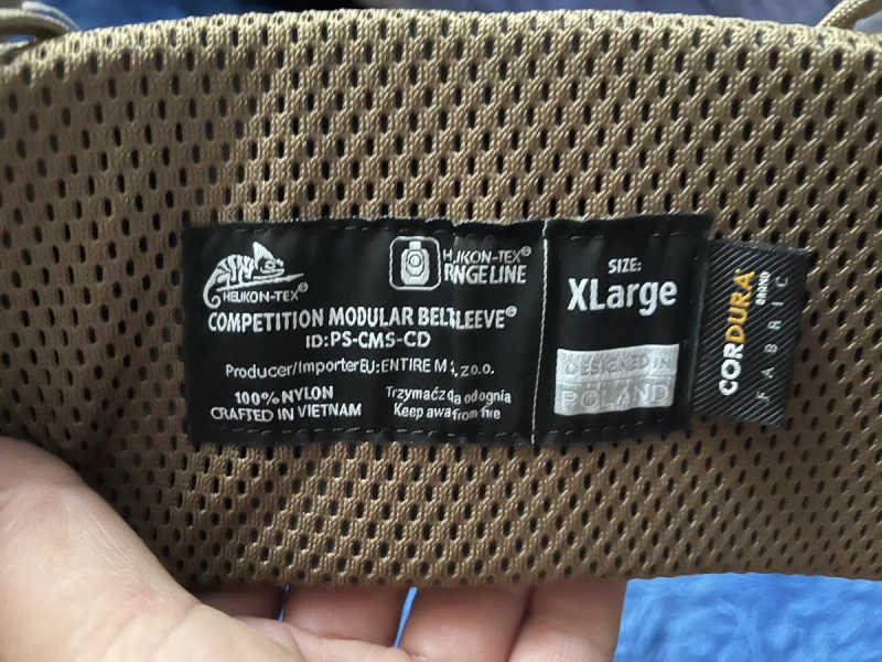 Тактичний пояс Helikon-Tex Competition Modular Belt Sleeve® XL / Cordura / Original — фото 2