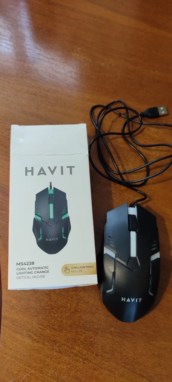 Бездротова клавіатура A4Tech Fstyler FBK11, мишка HAVIT MS4238 та термокружка — фото 3