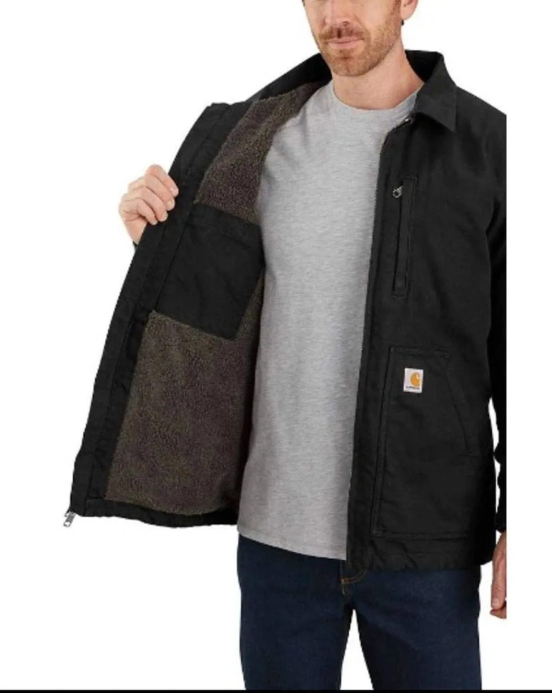 Куртка Carhartt Ridge Coat Black L Sherpa Lined — фото 2