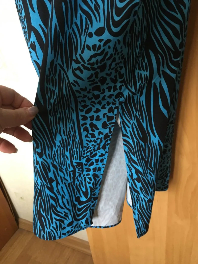 Сукня Missguided Tall довга з розрізами Animal Print розмір S — фото 4