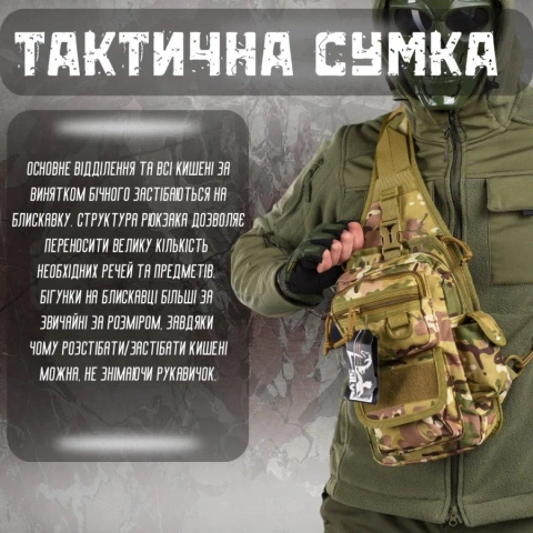 Тактичний рюкзак-кобура Silver Knight EDC Cordura 600D