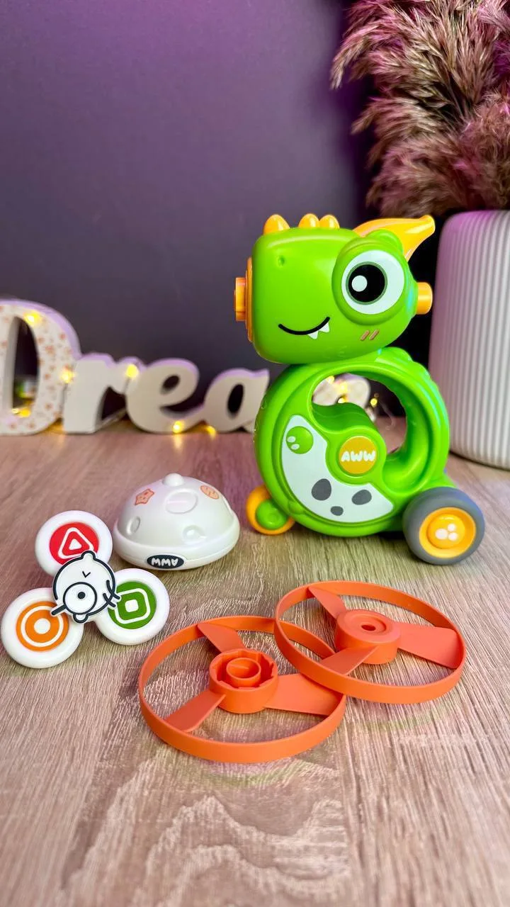 Дитяча іграшка Smart Creativity LZ 009-1 Динозаврик-запускач інерційний — фото 3
