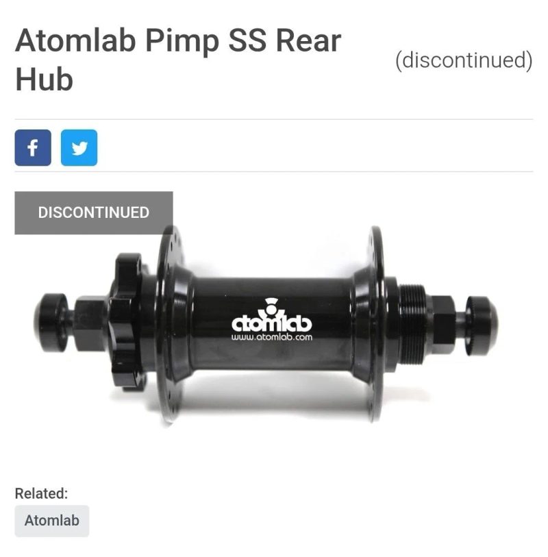 Задня втулка Atomlab Pimp SS Single Speed Black — фото 6