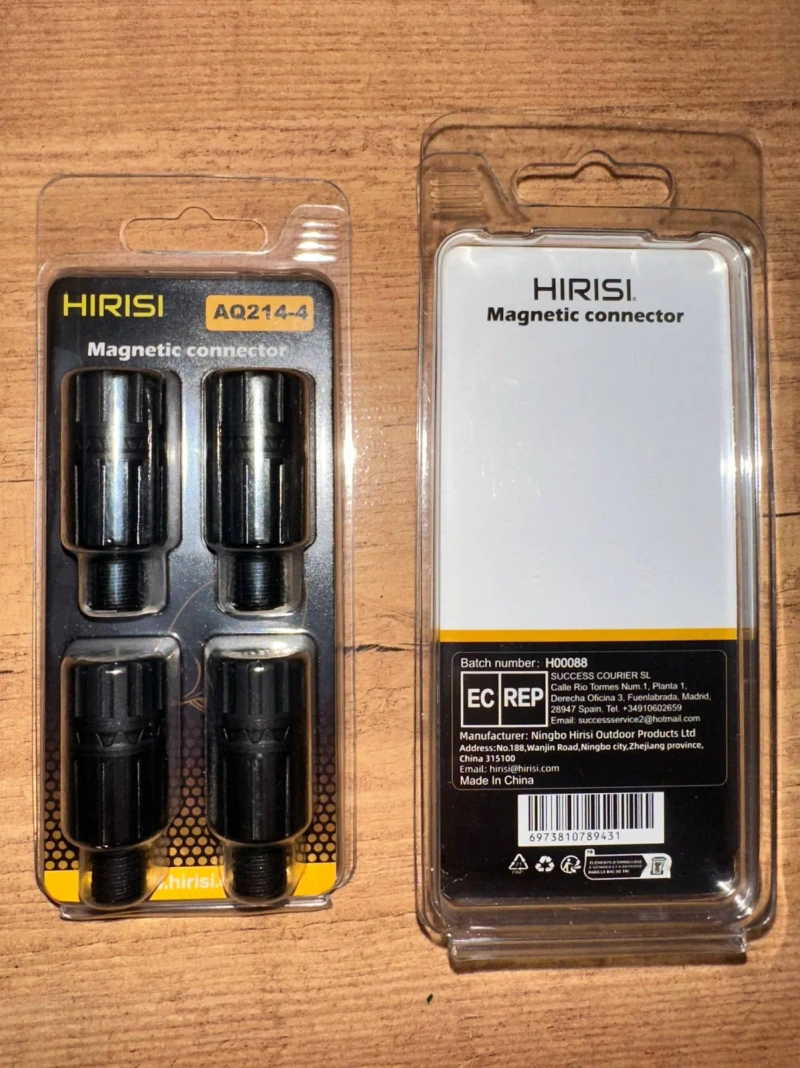 Hirisi AQ214-4 Magnetic Connector Швидкозʼєми для риболовлі 4 шт — фото 2