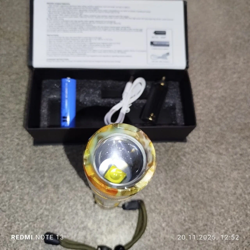 Тактичний ліхтар Cree XMP50 Camouflage USB Zoom — фото 3