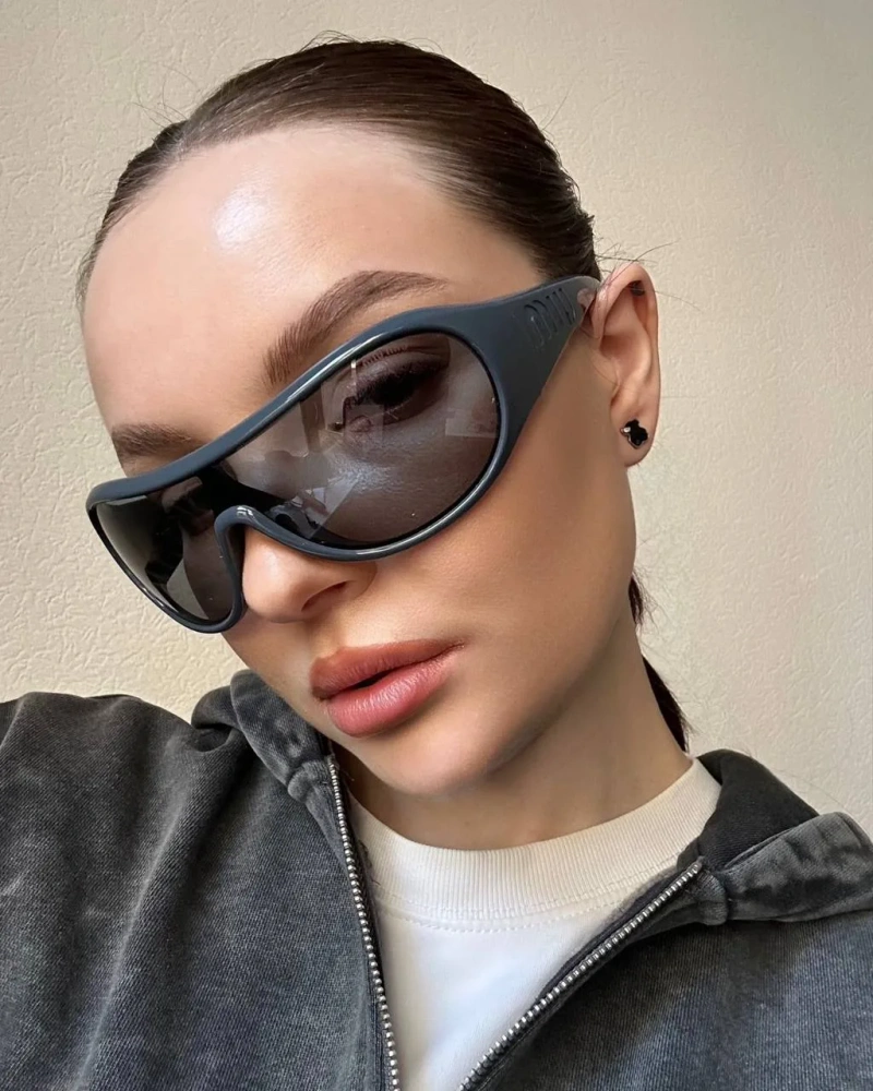 Окуляри-маска MIU MIU MU B14SU Футуристичні — фото 2