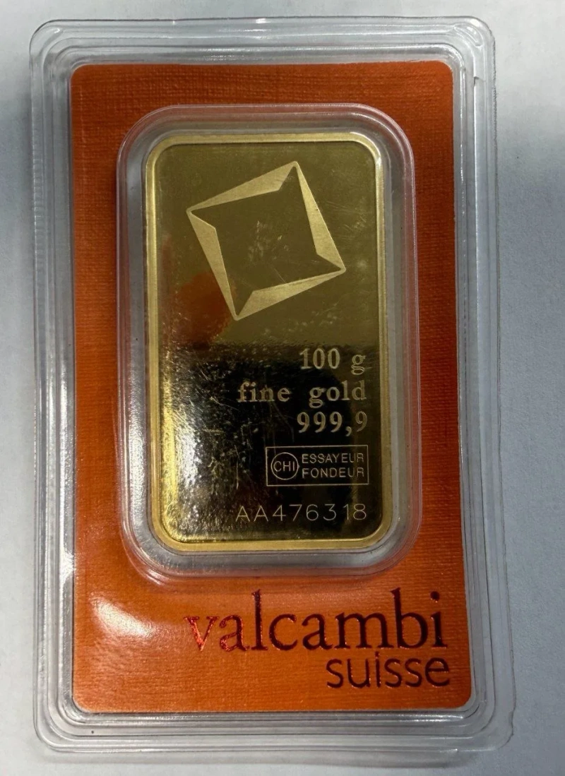 Золоті зливки 100г, 50г, 31.1г (The Perth Mint, Credit Suisse, Valcambi, Umicore) - Пошкоджена упаковка — фото 3
