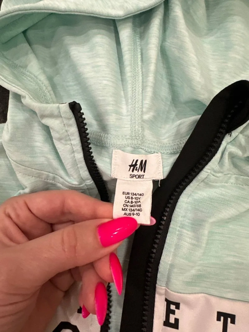 Спортивная кофта H&M для девочек 8-10 лет (134/140) — фото 2