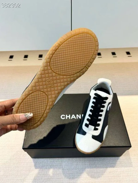 Кеди Chanel шкіра замша