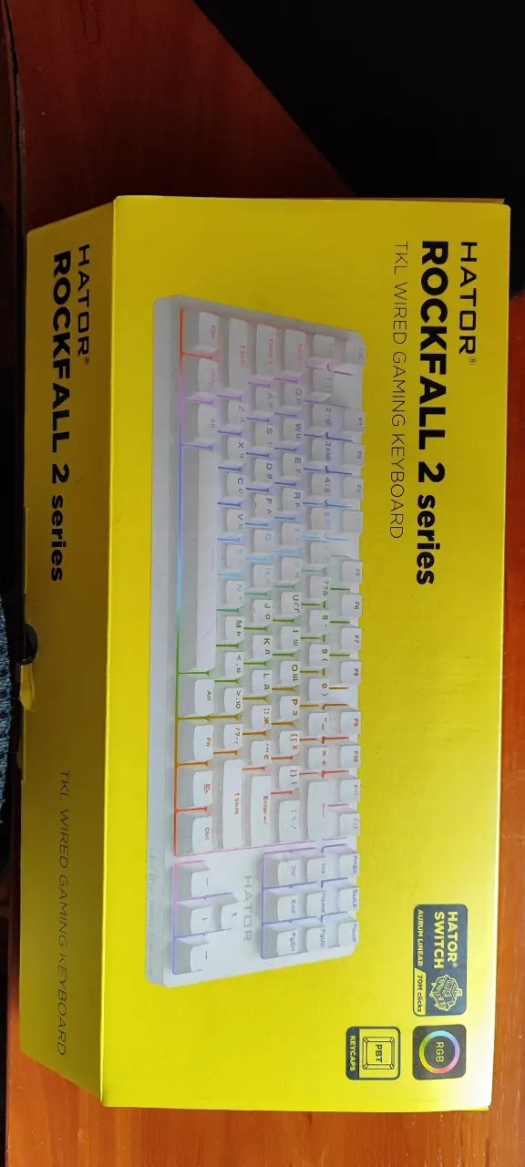 Игровая механическая клавиатура Hator Rockfall 2 TKL Mecha белая — фото 5