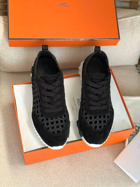 Hermes кроссовки женские черные 37-40