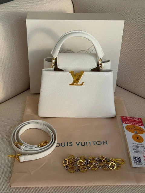 Louis Vuitton Premium сумка шкіряна біла 27/18