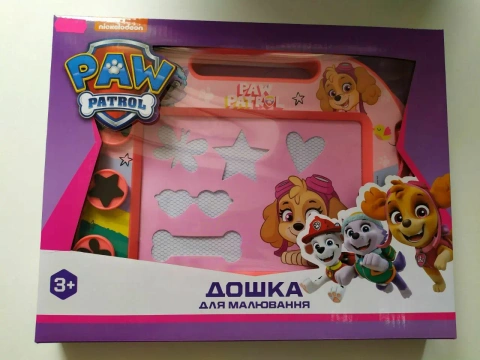 Магнітна дошка для малювання Paw Patrol з трафаретом