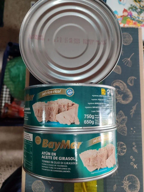 Тунець BayMar в соняшниковій олії, 750 г / 650 г