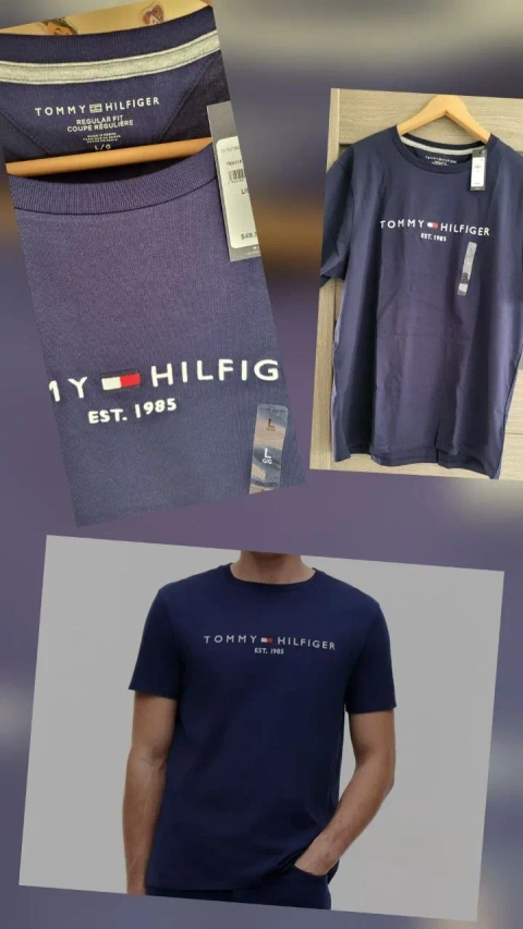 Чоловіча футболка Tommy Hilfiger синя, розмір L