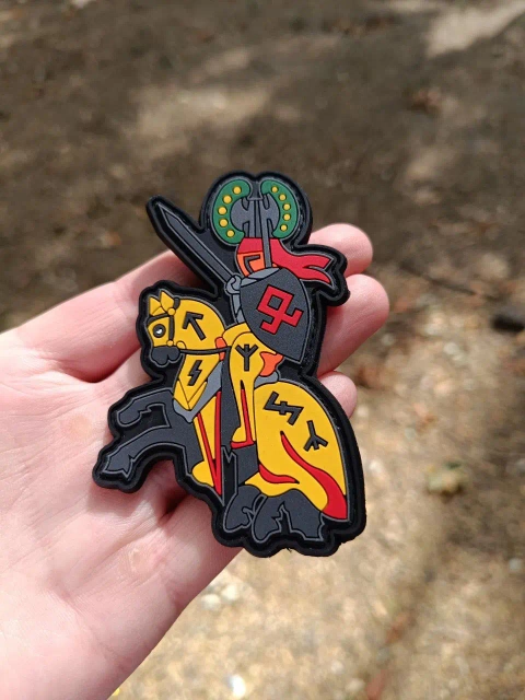 ПВХ шеврон "Runenritter" Yellow 9 х 6,9см