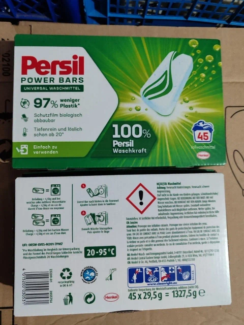 Persil Power Bars Универсальные таблетки для стирки, 45 шт
