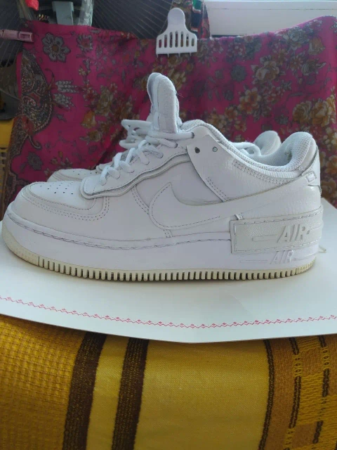 Женские кроссовки Nike Air Force 1 Shadow Triple White