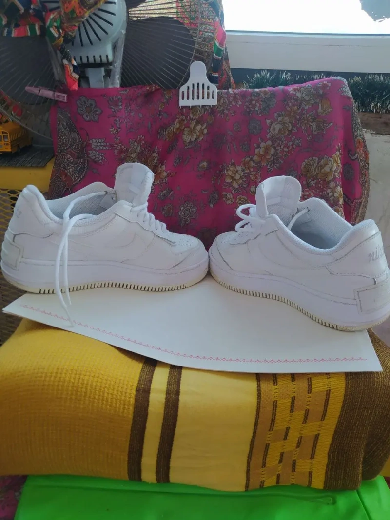 Женские кроссовки Nike Air Force 1 Shadow Triple White — фото 2