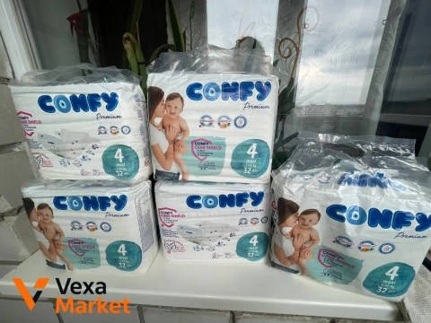 Подгузники CONFY Premium размер 4 (2-3 кг, 32 шт.)