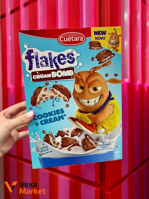 Готовий сніданок Cuetara Chococ Flakes Cream Bomb 350г