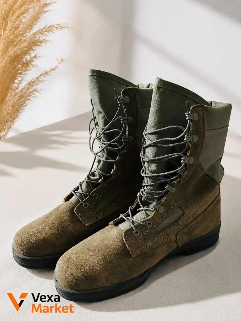 Belleville 600 ST Tactical Boots US 10.5 Wide Olive/Coyote Steel Toe EH Rated — фото 3
