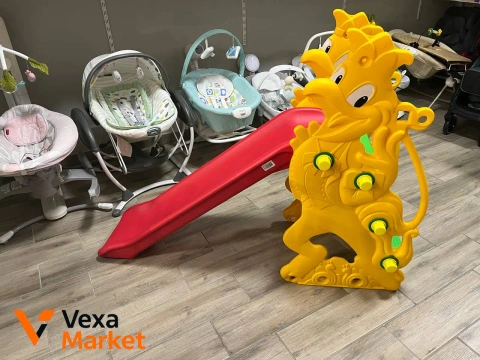 Детская горка с качелей