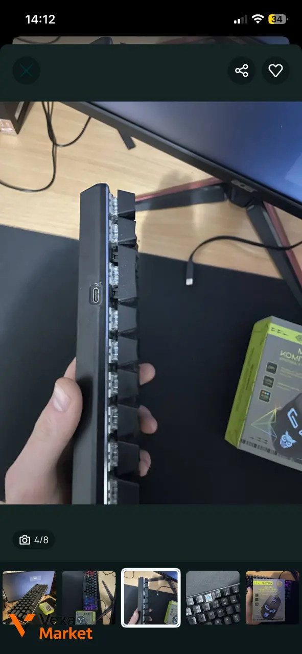 Комплект: механическая клавиатура с RGB подсветкой и игровая мышь — фото 4