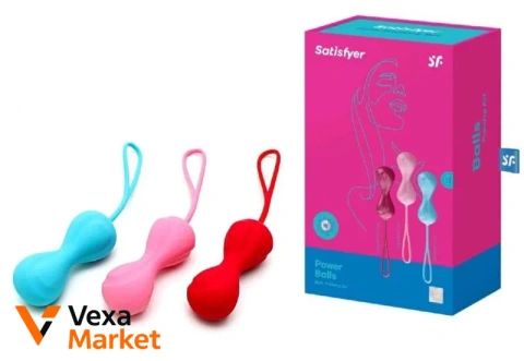 Набір вагінальних кульок Satisfyer Power Balls з кулькою всередині (3 шт.)