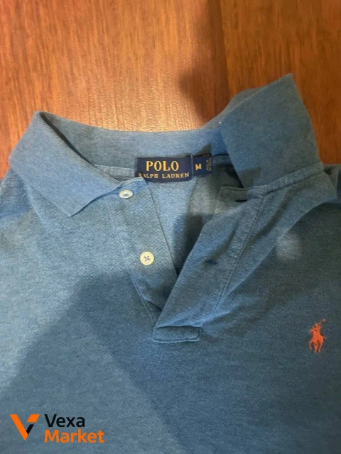 Футболка поло Polo Ralph Lauren синяя мужская M