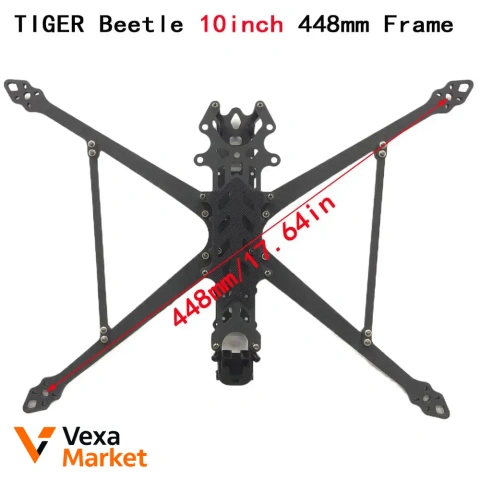 Рама Tiger Bee FPV 10 дюймов карбоновая