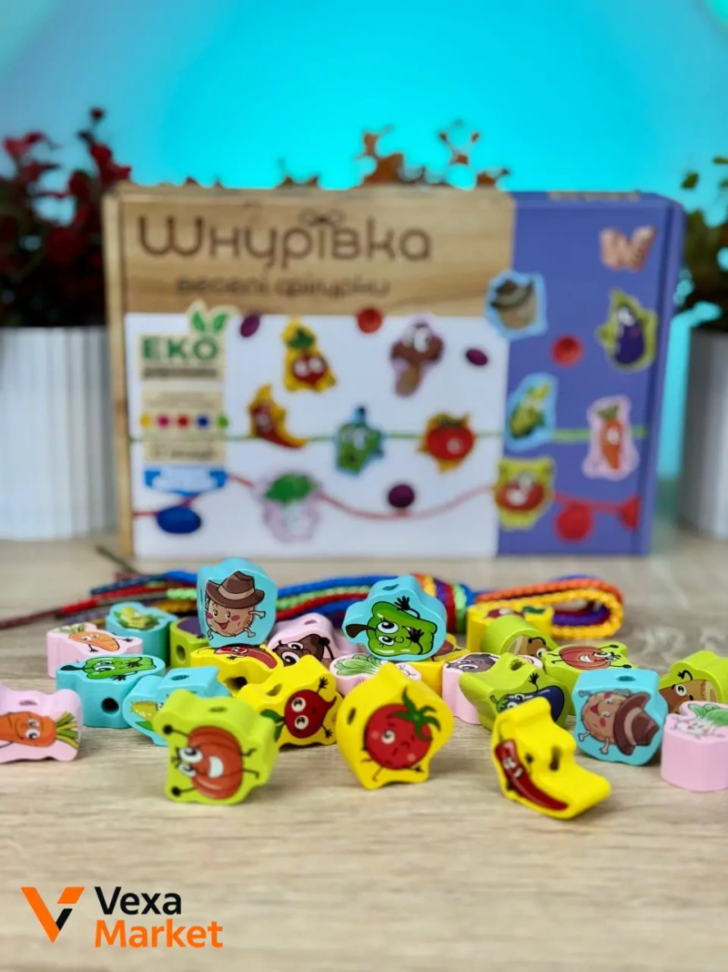 Шнурівка "Веселі фігурки" WToys — фото 2
