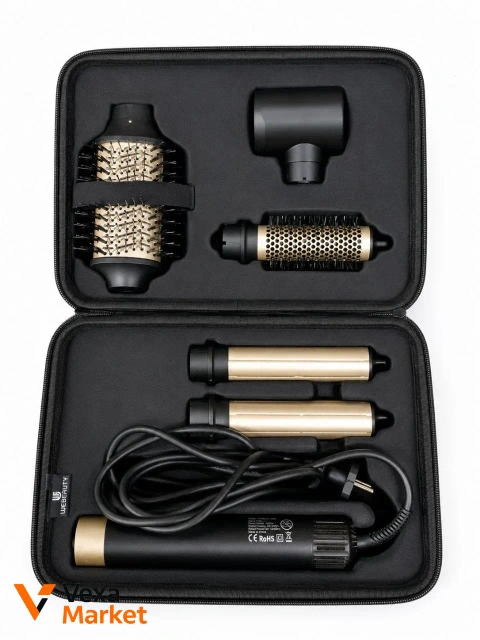 Фен-стайлер webeauty 6 в 1 з кейсом, Black