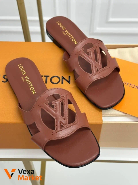 Шльопанці Louis Vuitton шкіряні жіночі