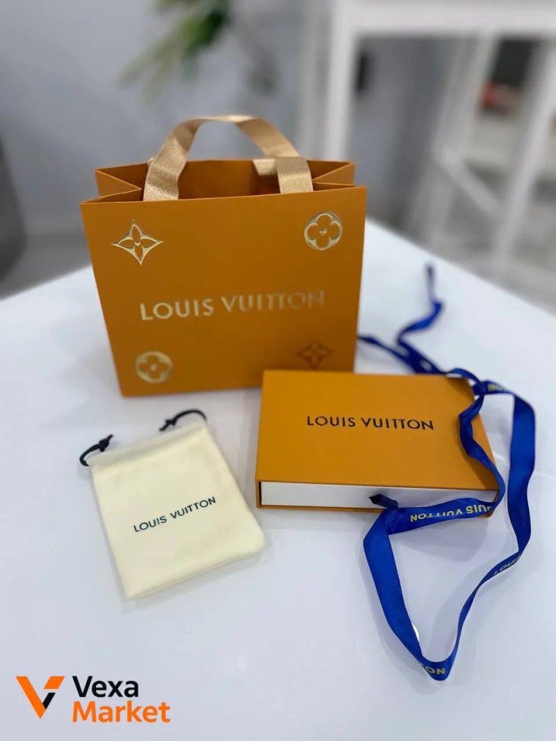 Серьги Louis Vuitton из ювелирной нержавеющей стали с серебряной иглой — фото 4