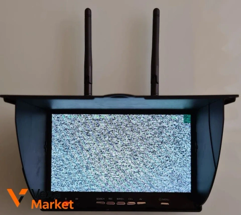 Монитор для FPV LCD5802D 5802 5.8G 40CH 7 дюймов с аккумулятором и записью видео