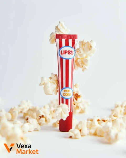 Блиск для губ Lipss Ceramides & Peptides Lipper Popcorn рожевий з блискітками