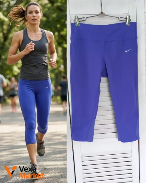 Велосипедки Nike женские, синие, размер M
