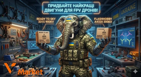 Двигуни для FPV дронів: Ready to Sky 3115 900KV, UAngel 3115 900KV, FlashHobby A4320 350KV