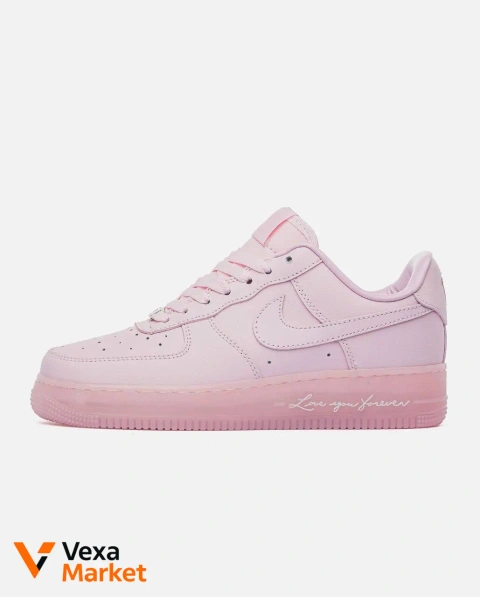 Nike Air Force 1 "Love You Forever" Розовые кожаные кроссовки