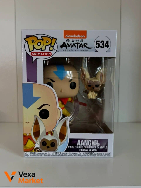 Фигурка Funko Pop! Animation Avatar: The Last Airbender Aang with Momo