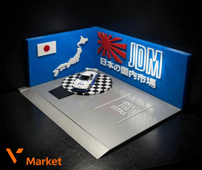 3D диорама 1:64 JDM стиль для Hot Wheels — фото 2