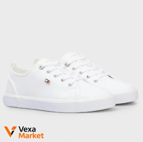 Tommy Hilfiger VULC CANVAS SNEAKER Женские белые кроссовки EU 35