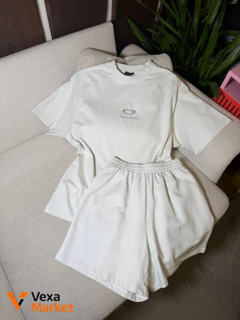 Костюм Balenciaga женский летний из 100% хлопка