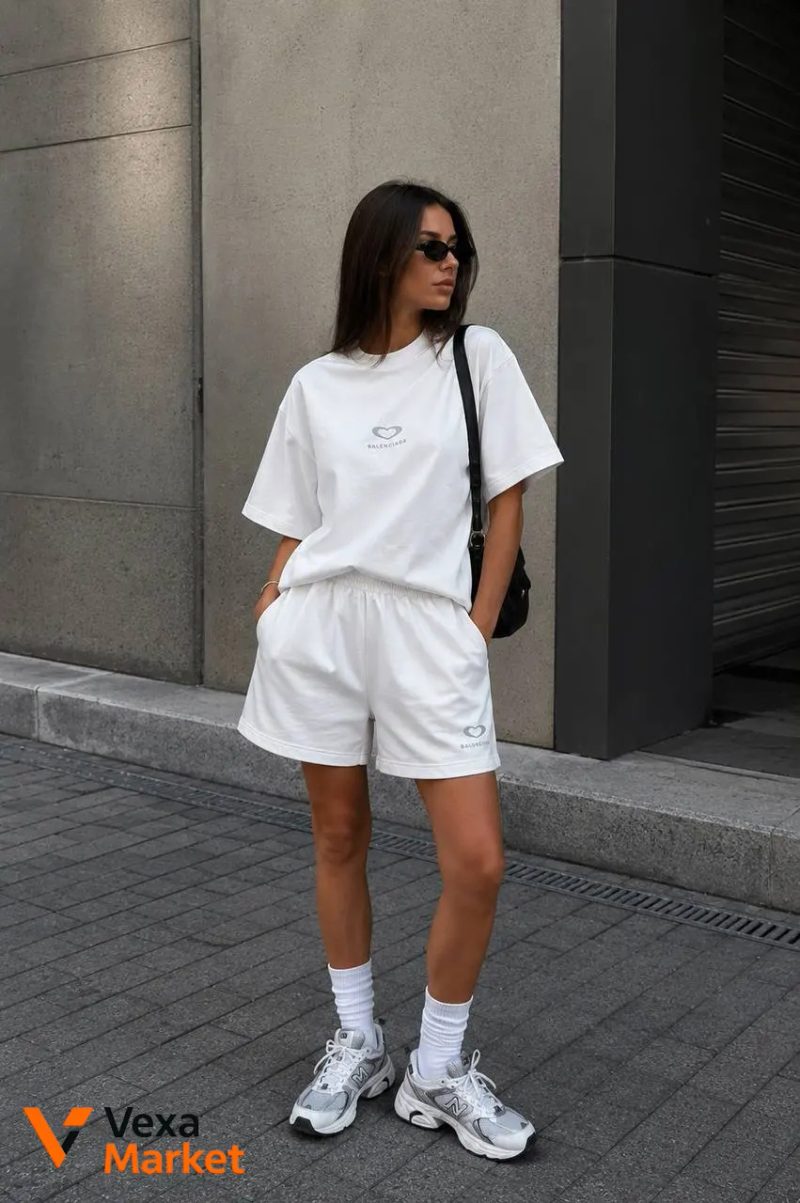 Костюм Balenciaga женский летний из 100% хлопка — фото 2