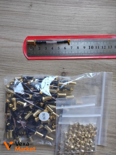 Пигтейл SMA F to MMCX M/M90 кабель RG178