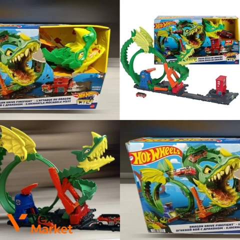 Hot Wheels Атака вогняного дракону трек