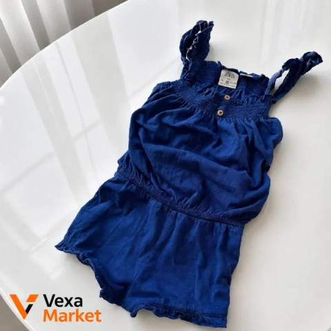 Комбинезон летний Zara для девочки 3-4 года, синий