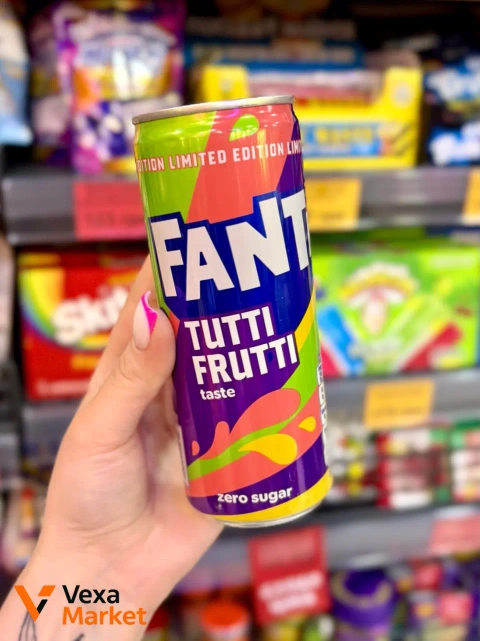 Напій газований Fanta Tutti Frutti Zero Sugar 250мл