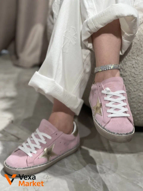 Кросівки Golden Goose GGDB натуральна замша рожеві